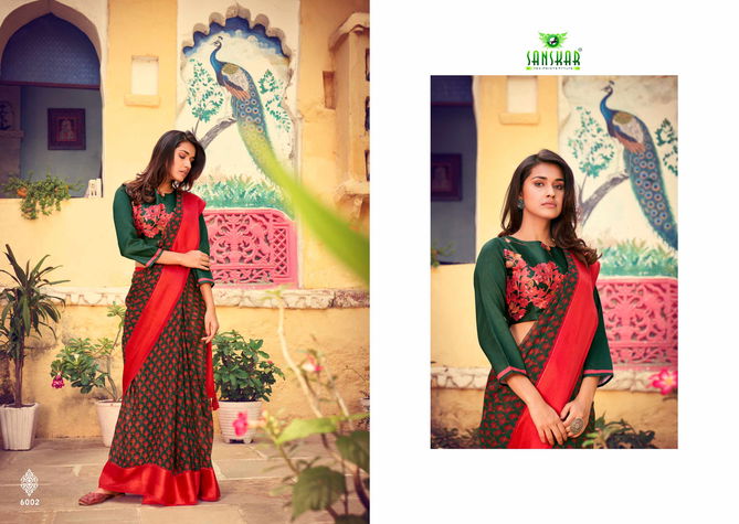 Sanskar Vedika Fancy Ethnic Wear Designer Georgette Saree Collection